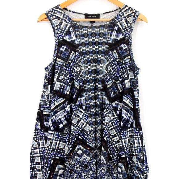 Karen Kane A Dress Womens Multicolor Sleeveless Geometrical Pattern Size Medium - Picture 2 of 7